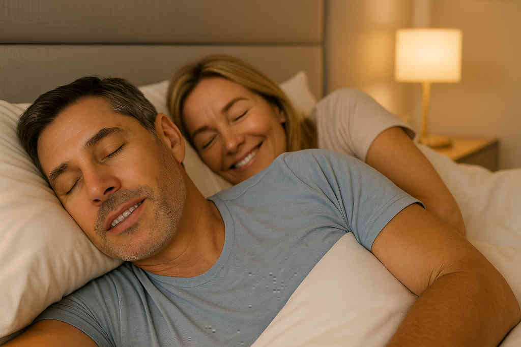 Férula de avance mandibular personalizada de Belmonte Clínica Dental, solución para el ronquido y la apnea del sueño en Albacete.